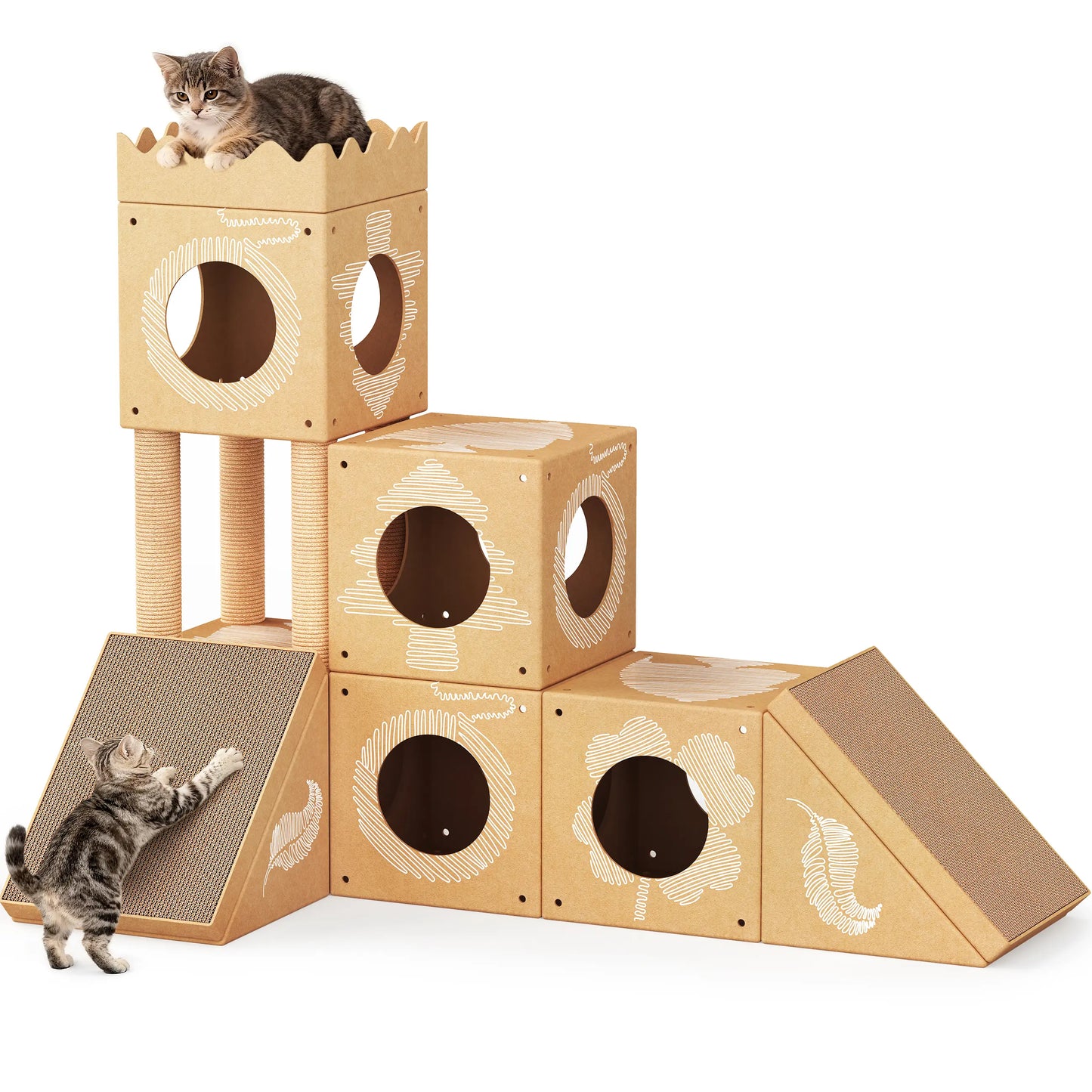 Transform Your Home with the Palnests 3-In-1 Multi-Level Cat Tree Tower - Perfect for Kittens & Medium Cats!