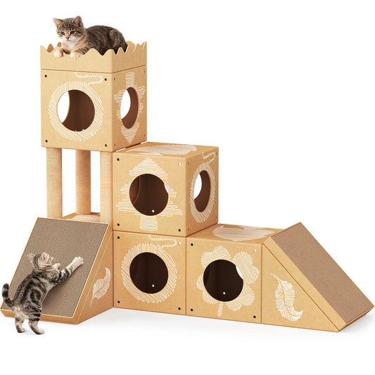 Transform Your Home with the Palnests 3-In-1 Multi-Level Cat Tree Tower - Perfect for Kittens & Medium Cats!