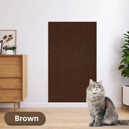 Ultimate Cat Scratch Furniture Protector - Self-Adhesive Anti-Scratch Couch and Wall Shield, Durable Trimmable Scratching Pad to Stop Cat Damage