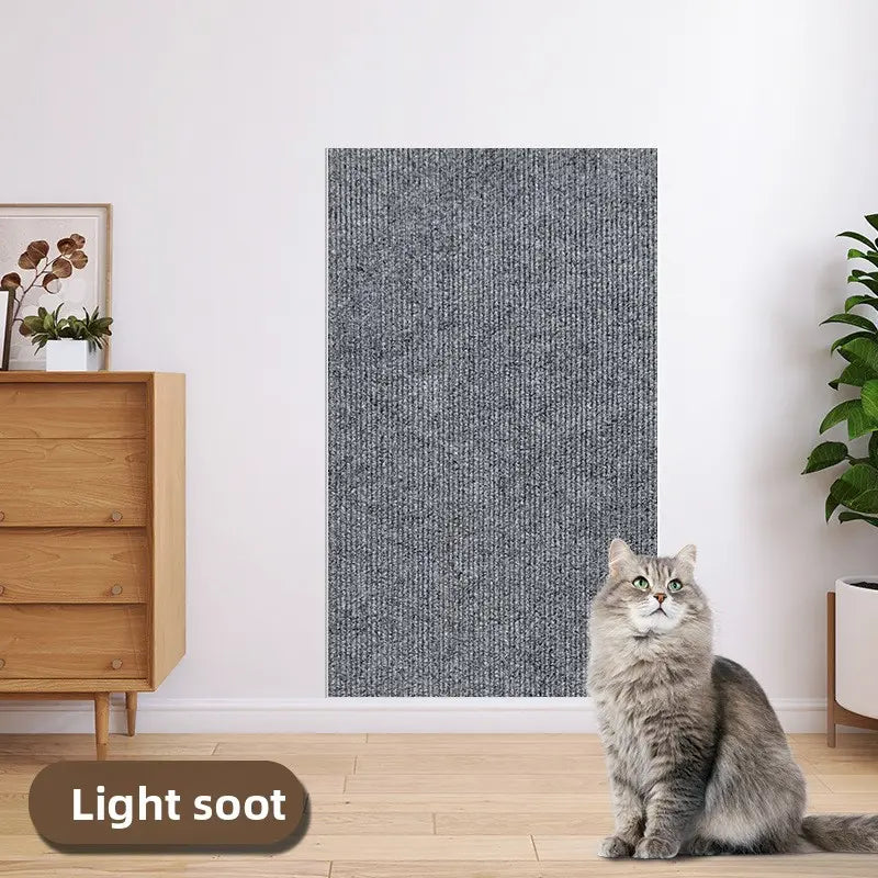 Ultimate Cat Scratch Furniture Protector - Self-Adhesive Anti-Scratch Couch and Wall Shield, Durable Trimmable Scratching Pad to Stop Cat Damage