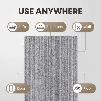 Ultimate Cat Scratch Furniture Protector - Self-Adhesive Anti-Scratch Couch and Wall Shield, Durable Trimmable Scratching Pad to Stop Cat Damage