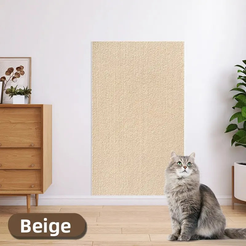 Ultimate Cat Scratch Furniture Protector - Self-Adhesive Anti-Scratch Couch and Wall Shield, Durable Trimmable Scratching Pad to Stop Cat Damage