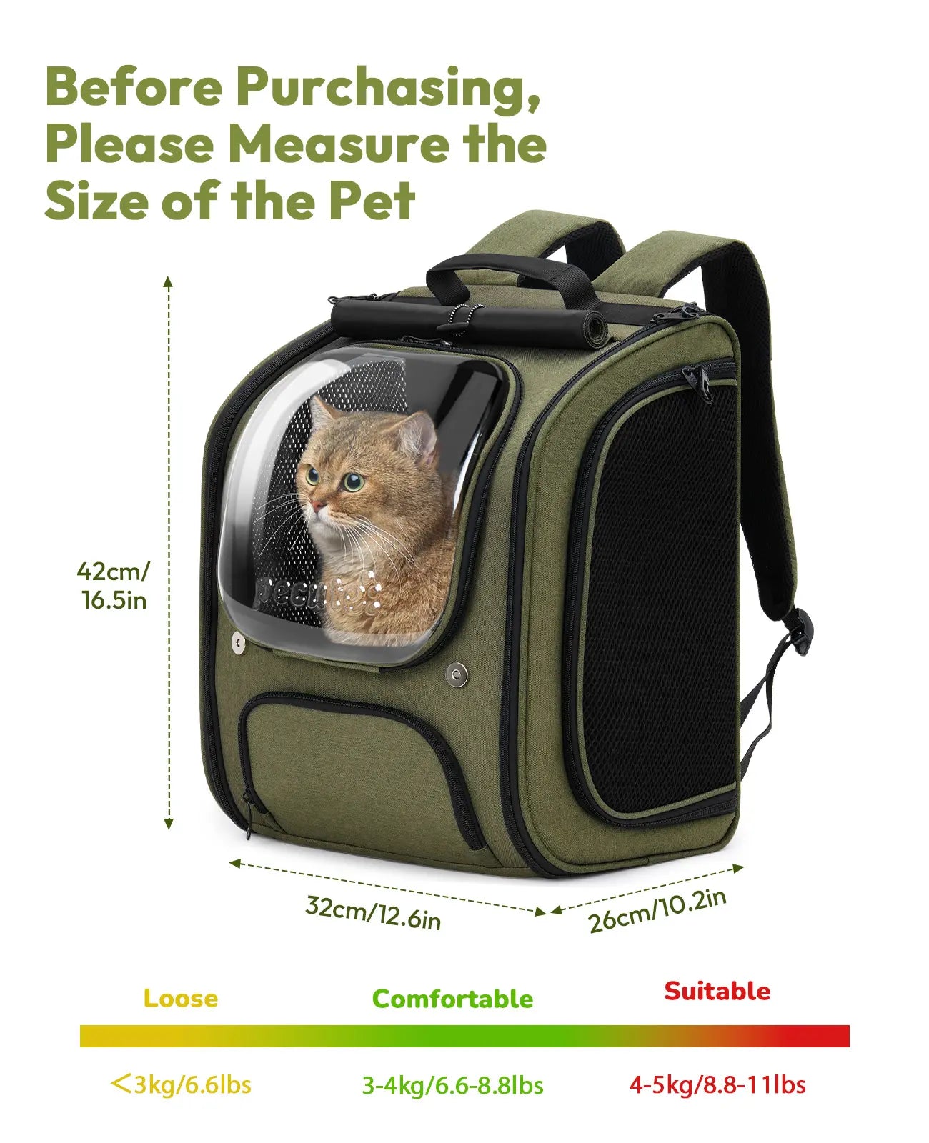Pecute Expandable Cat Backpack Carrier – Airline Approved Bubble Space Capsule for Small Dogs & Cats, Stylish Pink Design with Locking Zippers and Ventilated Mesh