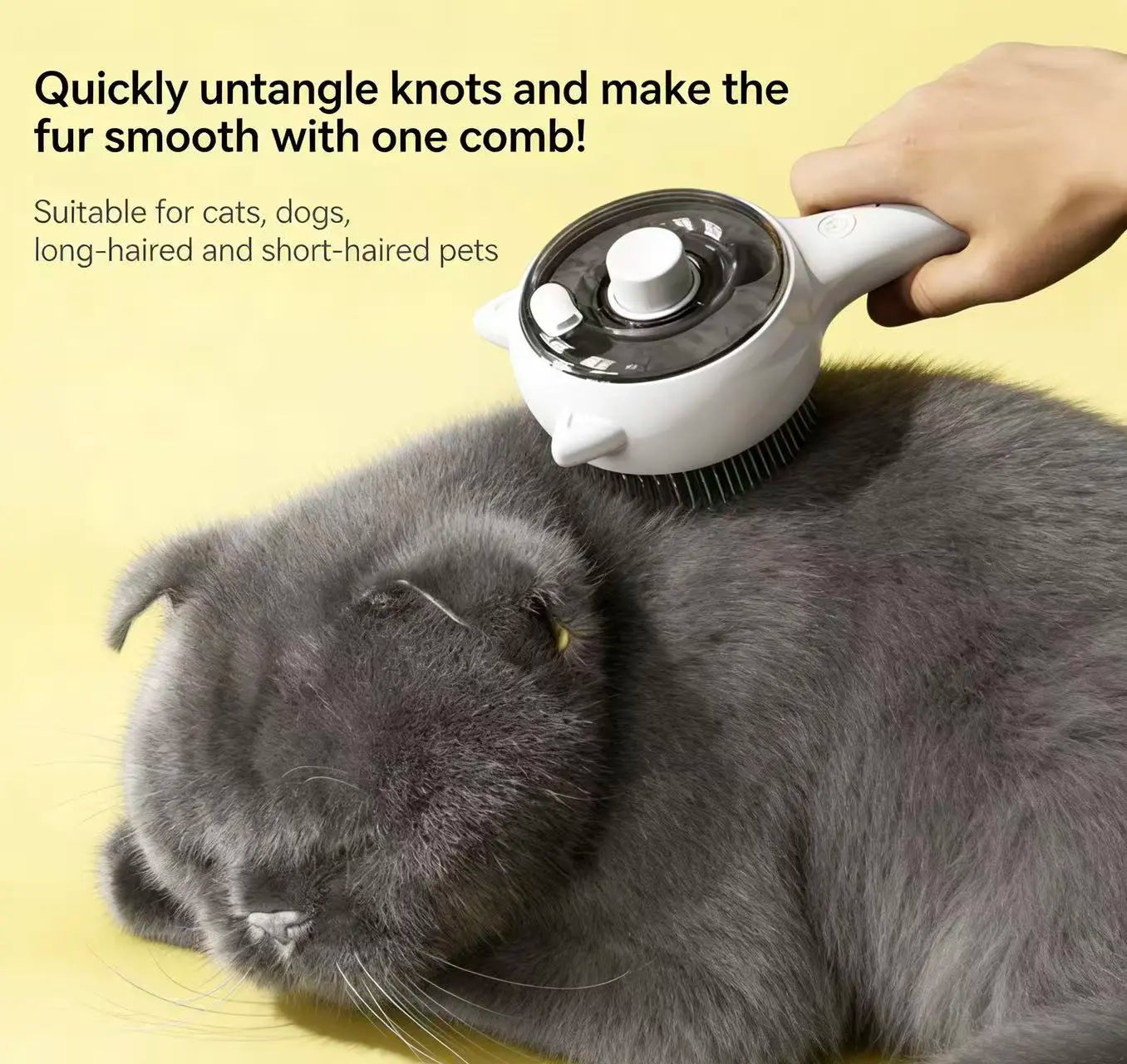 Revolutionary Pet Spray Grooming Brush - Effortlessly Remove Loose Fur and Reduce Shedding!