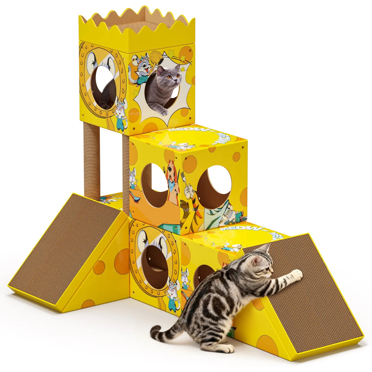 Transform Your Home with the Palnests 3-In-1 Multi-Level Cat Tree Tower - Perfect for Kittens & Medium Cats!