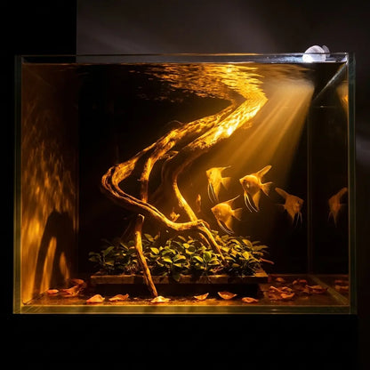 Vibrant Submersible LED Mood Light for Aquariums - USB Color-Changing Underwater Lamp, Waterproof Night Light for Freshwater & Saltwater Tanks