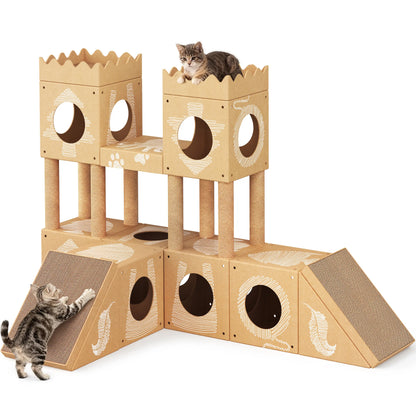 Transform Your Home with the Palnests 3-In-1 Multi-Level Cat Tree Tower - Perfect for Kittens & Medium Cats!