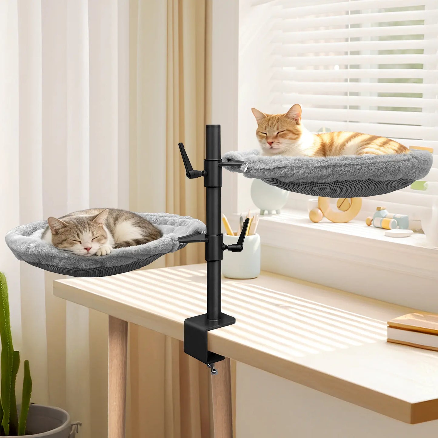 Elevate Your Workspace with the Unidevice Cat Desk Bed - The Perfect Cozy Retreat for Your Feline Friend!