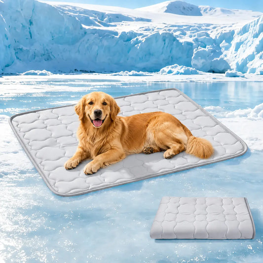 Ultimate Extra Large Self-Cooling Dog Mat – 47"X32" Breathable & Washable Summer Pad for Large Dogs & Cats